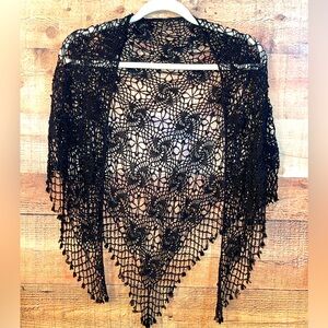 Beaded shawl wrap